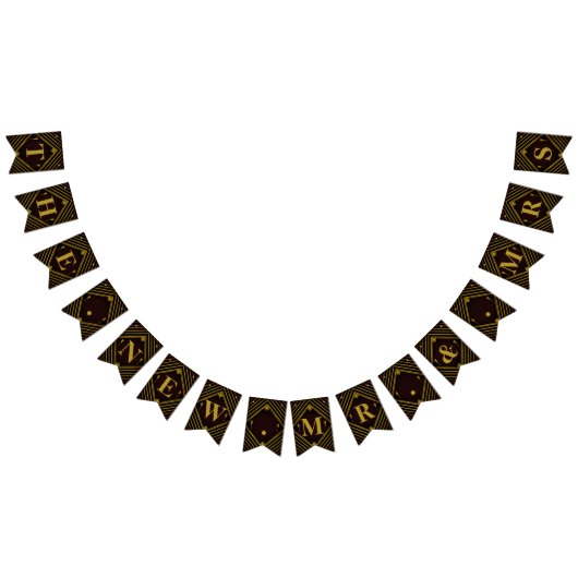 Gatsby Gold 2020's huwelijk Vlaggetjes (Alle)