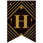 Gatsby Gold 2020's huwelijk Vlaggetjes (Tweede vlag)