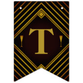 Gatsby Gold 2020's huwelijk Vlaggetjes (Eerste vlag)