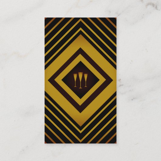 Gatsby Gold 2020's Wedding Gift Registry Informatiekaartje (Achterkant)