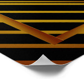 Gatsby Gold 2020's Wedding Seating Chart Poster (Hoek)