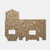 Gatsby Gold Glitter Bedankdoosjes (Uitgevouwen)