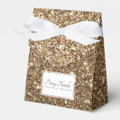 Gatsby Gold Glitter Bedankdoosjes (Voorkant Zijde)