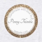 Gatsby Gold Glitter Labels (Design 1)