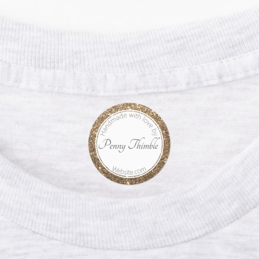 Gatsby Gold Glitter Labels (Aangebracht)