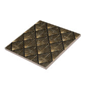 Gatsby Goud Art Deco Ventilatorpatroon ID1188 Tegeltje (Zijkant)