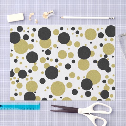 Gatsby Goud Bruiloft Sparkle Polka Dot Party Tissuepapier (Craft)