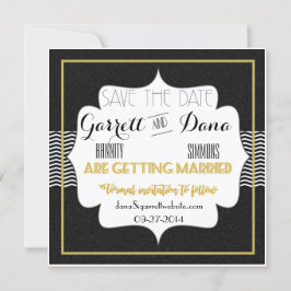 Gatsby Goud Bruiloft Suite Bruidsfeest Save The Date