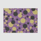 Gatsby Goud Paarse Glitter Stip Tissuepapier (Voorkant)