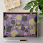 Gatsby Goud Paarse Glitter Stip Tissuepapier (Geschenk)