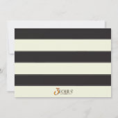 Gatsby Goud Zwart Glitter 50e verjaardag Kaart (Achterkant)