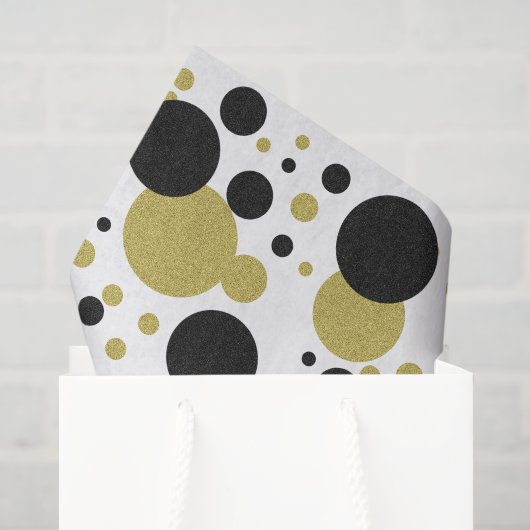 Gatsby Gouden Bruiloft Glitter Stip Feest Tissuepapier (Cadeauzakje)
