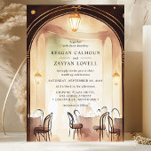 Gatsby jaren 1920 Glamour Archway Waterverf Bruilo Kaart