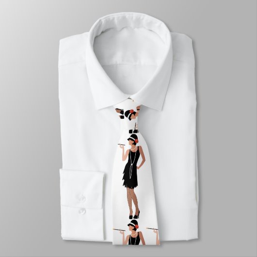 gatsby lady, klaar voor feest, art deco stijl,  stropdas (Gebonden)