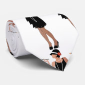 gatsby lady, klaar voor feest, art deco stijl,  stropdas (Opgerold)