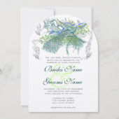 Gatsby Musical Peacock  Tortelduifjes Kaart (Voorkant)