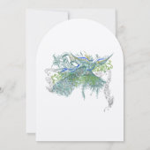 Gatsby Musical Peacock  Tortelduifjes Kaart (Achterkant)