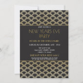Gatsby New Years Eva Party Gold uit 1920 Kaart (Voorkant)