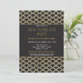 Gatsby New Years Eva Party Gold uit 1920 Kaart (Staand voorkant)