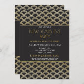 Gatsby New Years Eva Party Gold uit 1920 Kaart (Voorkant / Achterkant)