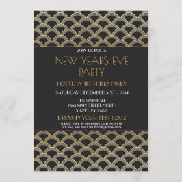 Gatsby New Years Eva Party Gold uit 1920 Kaart