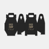 Gatsby party Gold en Black Pop Fizz Clink Bedankdoosjes (Uitgevouwen)