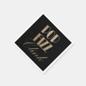 Gatsby party Gold en Black Pop Fizz Clink Servet (Hoek)