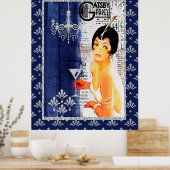 Gatsby Party Meisje Poster (Keuken)