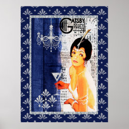 Gatsby Party Meisje Poster