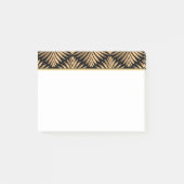 Gatsby Retro Art Deco Zwart Goud Bloemen Damast Post-it® Notes (Voorkant)