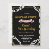 Gatsby roaring 1920 verjaardagsuitnodiging kaart (Voorkant)