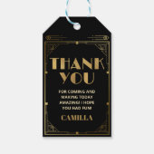 Gatsby Roaring 20s Art Deco Hartelijk dank Cadeaulabel (Voorkant)