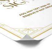 Gatsby Roaring 20s Art Deco Speakeasy Aangepaste S Poster (Hoek)