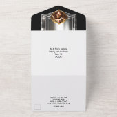 Gatsby roaring twenties 1920 Flapper feestdiner All In One Uitnodiging (Buitenkant)