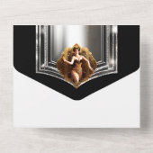 Gatsby roaring twenties 1920 Flapper feestdiner All In One Uitnodiging (Achterkant)