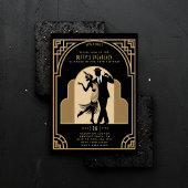 Gatsby Speakeasy Flapper Roaring 20s Deco Verjaard Kaart