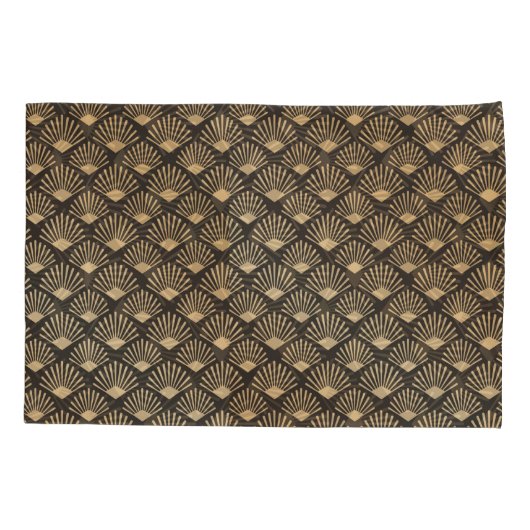 Gatsby Style Art Deco Fan Pattern Kussensloop (Achterkant)