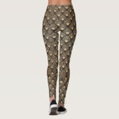 Gatsby Style Art Decor Fan Pattern Leggings (Achterkant)