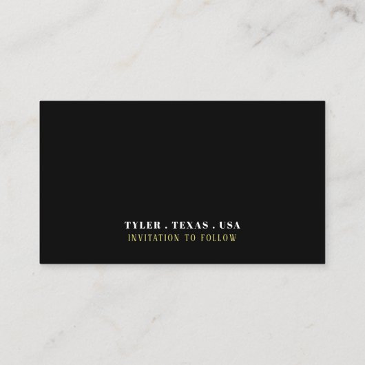 Gatsby Style Floral Swan, sla de datum op Informatiekaartje (Achterkant)