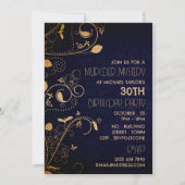 Gatsby Style, Murder Mystery Birthday Party Kaart (Voorkant)