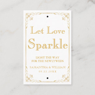 Gatsby Vintage Wedding Sparkler Label   Aangepaste