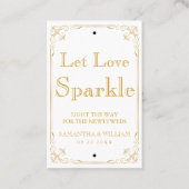 Gatsby Vintage Wedding Sparkler Label | Aangepaste (Voorkant)