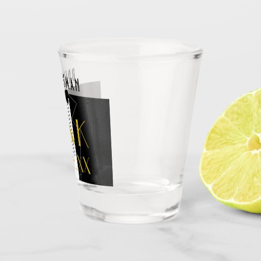 Gatsby Wedding Tuxedo Bridesman Shot Glass Shot Glas (Rechts)