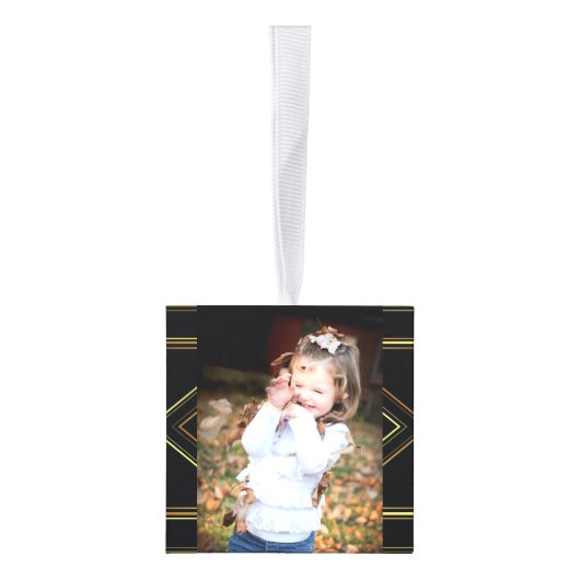 Gatsby zwart en goud geometrisch patroon art deco decoratie (Rechts)