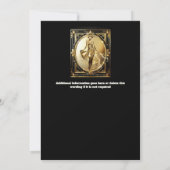 Gatsby zwart goud flapper meisje glanzend 1920's g kaart (Achterkant)