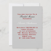 Gatsby zwart wit damask parijs vrijgezellenfeest kaart (Achterkant)