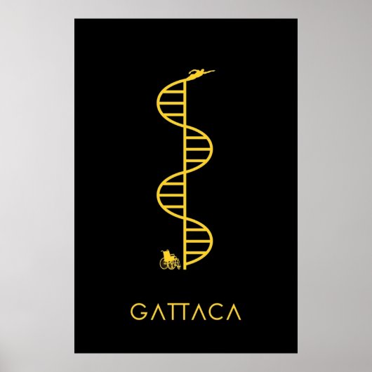 GATTACA Black Poster (Voorkant)