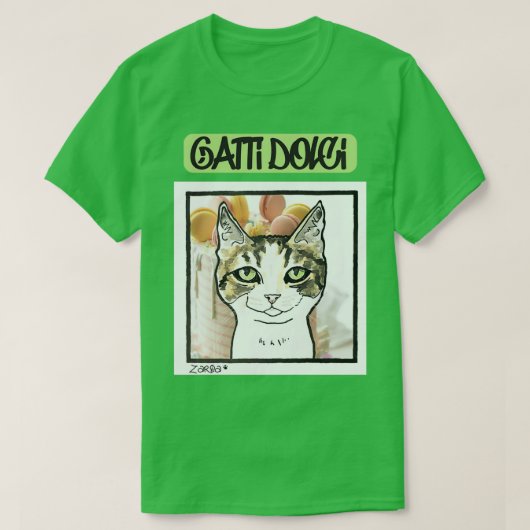 Gatti dolci Zarqa T-shirt (Design voorkant)