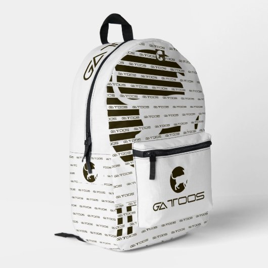 GATTOOS BEDRUKTE RUGZAK (Achterkant Hoek Links)