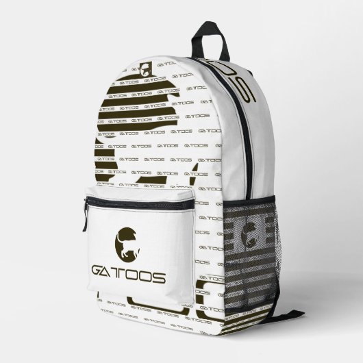 GATTOOS BEDRUKTE RUGZAK (Achterkant Hoek Rechts)